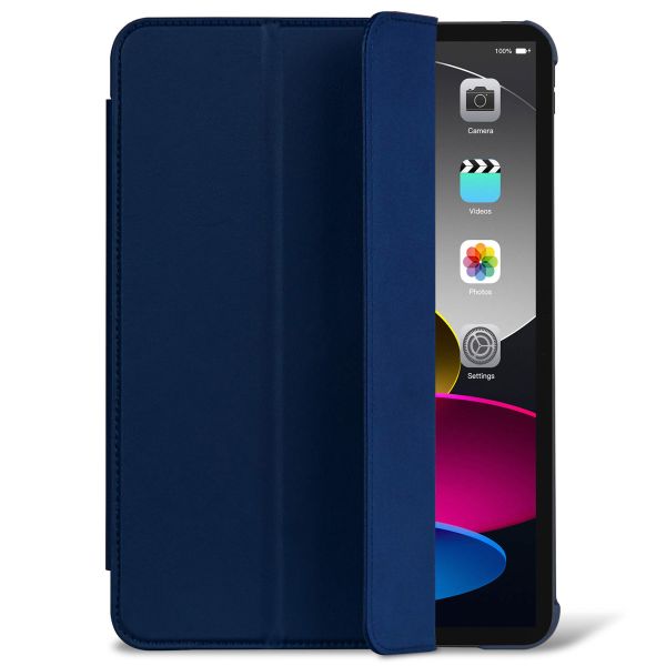 Decoded Textured Sillicon Slim Cover für das iPad 10 (2022) 10.9 Zoll - Navy Peony