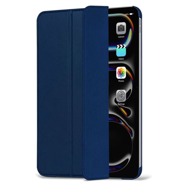 Decoded Textured Sillicon Slim Cover für das iPad Pro 11 (2024) M4 - Navy Peony