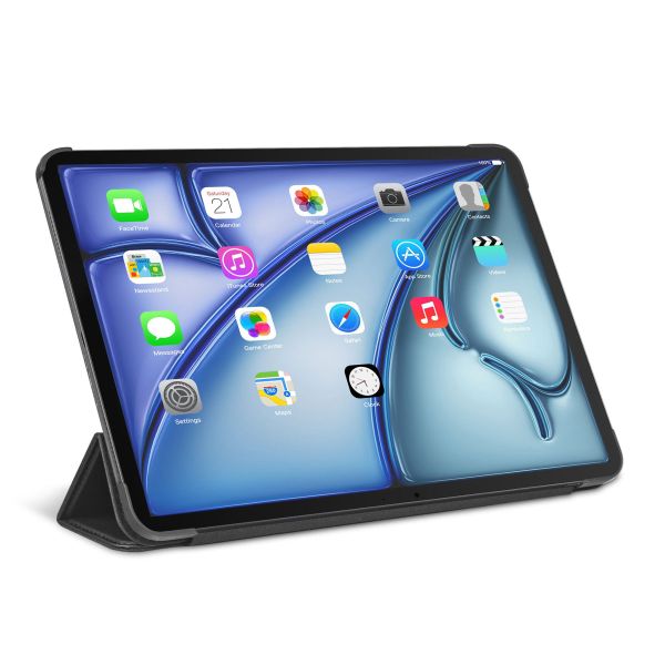 Decoded Textured Sillicon Slim Cover für das iPad Air 11 Zoll (2024) M2 / Air 5 (2022) / Air 4 (2020) - Charcoal