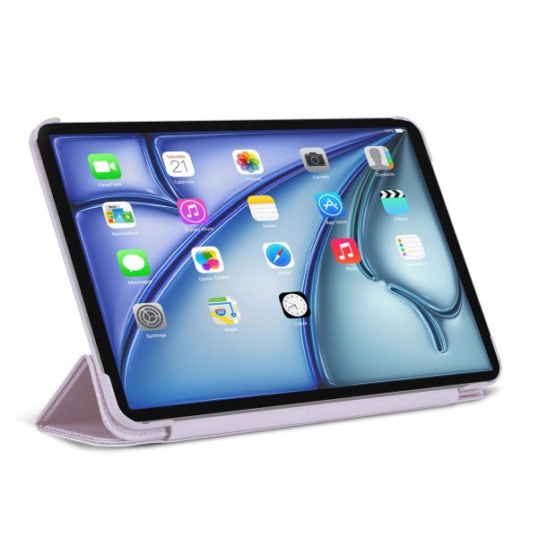 Decoded Textured Sillicon Slim Cover für das iPad Air 11 Zoll (2024) M2 / Air 5 (2022) / Air 4 (2020) - Lavendel