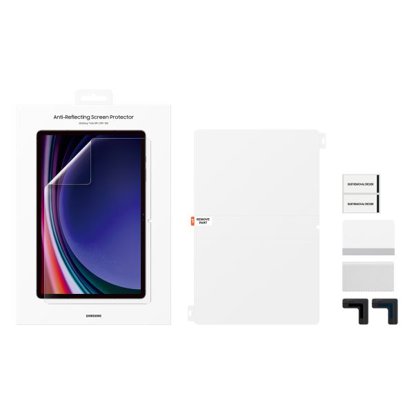 Samsung Enstpiegelte Original Displayschutzfolie für das Samsung Galaxy Tab S9 FE Plus / Tab S9 Plus - Transparent