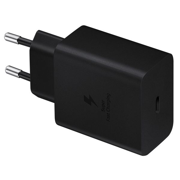 Samsung Original Power Adapter mit USB-C-Kabel - Ladegerät - USB-C-Anschluss - Fast Charger - 45 Watt - 1,8 m - Schwarz