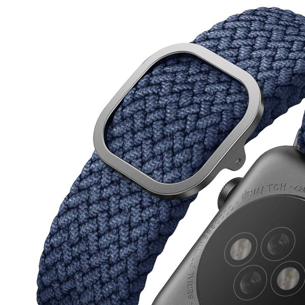 Uniq Aspen Geflochtenes Armband für die Apple Watch 1-9 / SE / Ultra (2) – 42/44/45/49 mm – Oxford-Blau