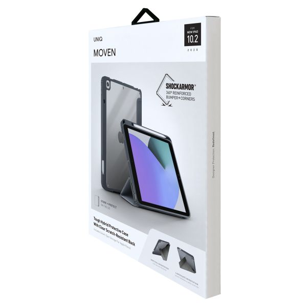 Uniq Moven Case für das iPad 9 (2021) 10.2 Zoll / iPad 8 (2020) 10.2 Zoll / iPad 7 (2019) 10.2 Zoll - Grey