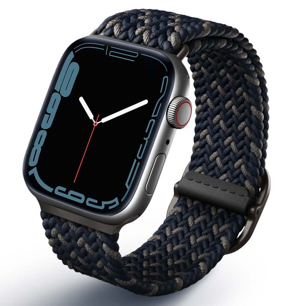 Uniq Aspen Designer Edition Geflochtenes Armband für die Apple Watch 1-9 / SE / Ultra (2) - 42/44/45/49 mm - Obsidian Blue