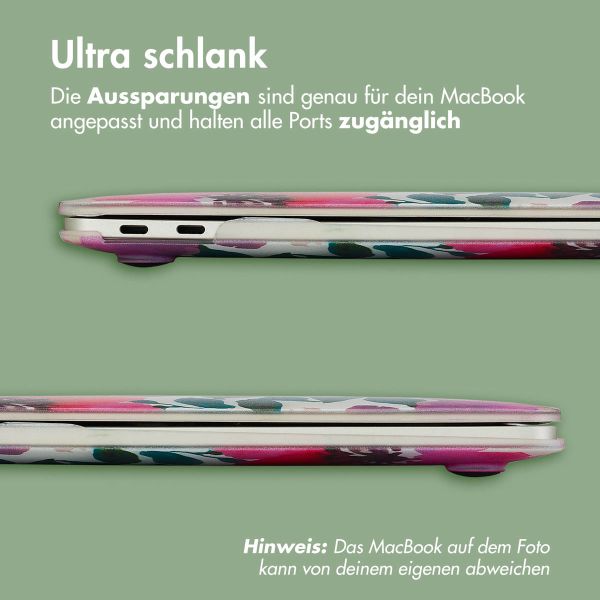 imoshion Design Laptop Cover für MacBook Air 15 Zoll (2023) / Air 15 Zoll (2024) M3 chip - A2941 / A3114 - Floral Water Color