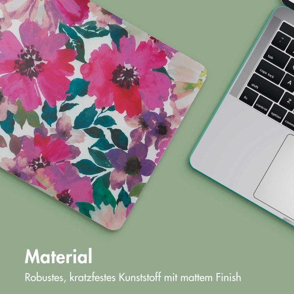 imoshion Design Laptop Cover für MacBook Air 13 Zoll (2022) / Air 13 Zoll (2024) M3 chip - A2681 / A3113 - Floral Water Color