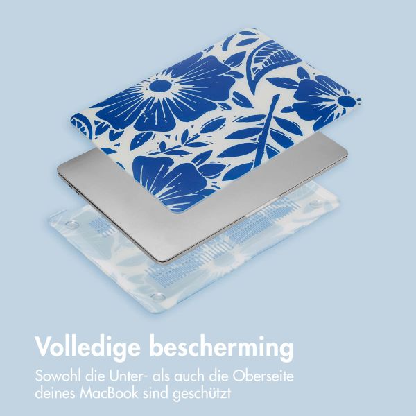 imoshion Design Laptop Cover für MacBook Pro 13 Zoll (2020 / 2022) - A2289 / A2251 / A2338 - Flower Tile