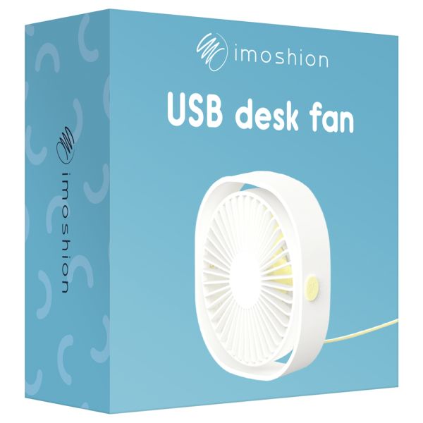 imoshion USB Schreibtischventilator - Weiß