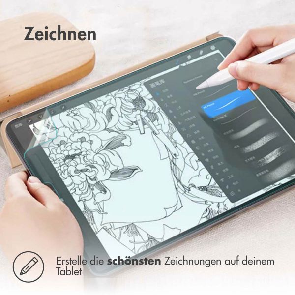 Accezz Paper Feel Screen Protector für das Samsung Galaxy Tab S9 FE Plus / S9 Plus / S8 Plus / S7 Plus / Tab S7 FE 5G