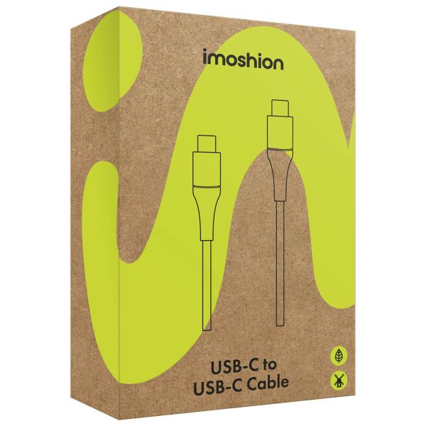 imoshion Braided USB-C-zu-USB-C Kabel - 0,25 Meter - Schwarz