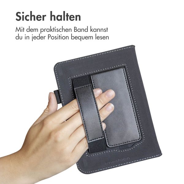 imoshion Klapphülle Sleepcover mit strap und stand für das Kobo Libra H2O - Schwarz