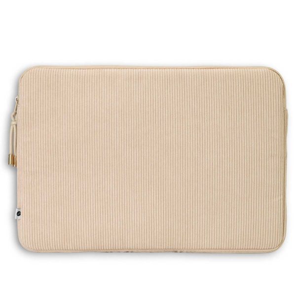 Selencia Cord Laptop Hülle 13-14 Zoll - Laptop Sleeve - Beige