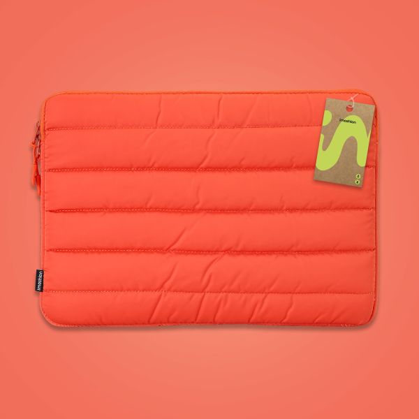 imoshion Puffer Laptop Hülle 13-14 Zoll - Laptop Sleeve - Apricot Crush Orange