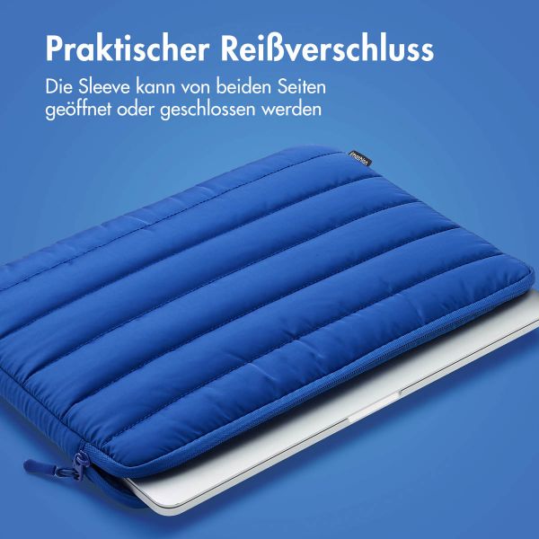 imoshion Puffer Laptop Hülle 13-14 Zoll - Laptop Sleeve - Cobalt Blue