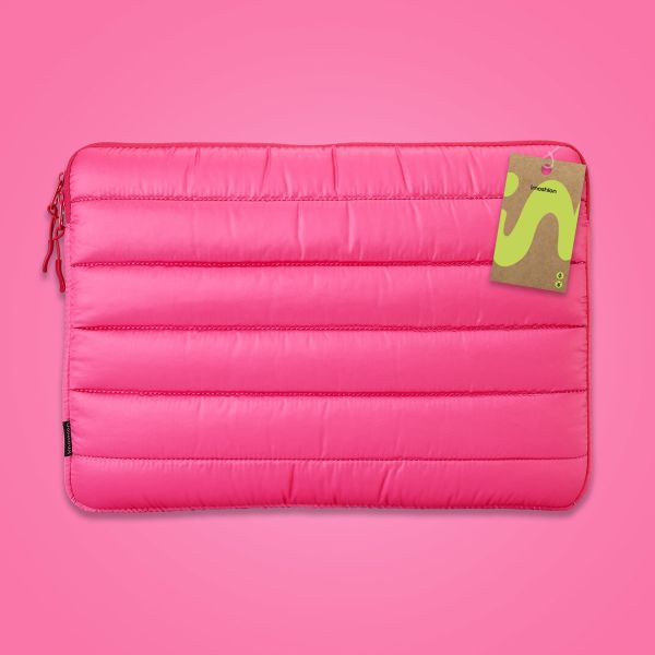 imoshion Puffer Laptop Hülle 13-14 Zoll - Laptop Sleeve - Hot Pink