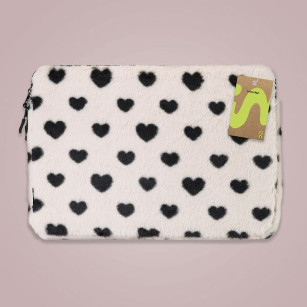 imoshion Fluffy Laptop Hülle 15-16 Zoll - Laptop Sleeve - Hearts