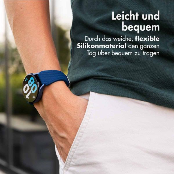 imoshion Flexibles Silikonarmband – Universeller 22-mm-Anschluss – Dunkelblau