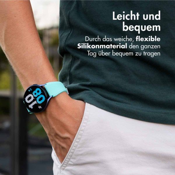 imoshion Flexibles Silikonarmband – Universeller 22-mm-Anschluss – Mintgrün