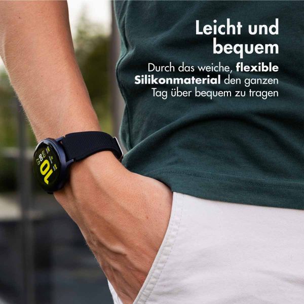 imoshion Flexibles Silikonarmband – Universeller 20-mm-Anschluss – Schwarz