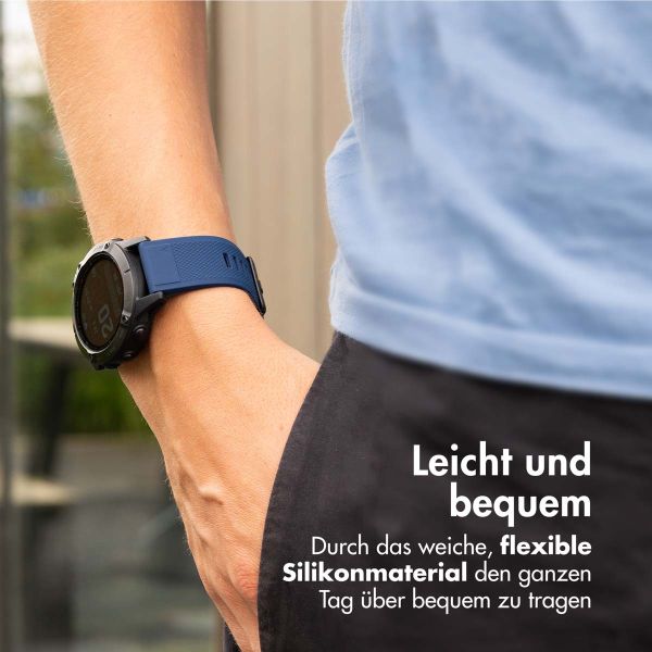 imoshion QuickFit® Silikonarmband - 26 mm Garmin Watch Anschluss - Dunkelblau