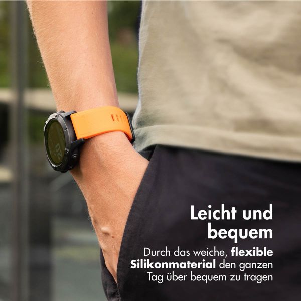 imoshion QuickFit® Silikonarmband - 26 mm Garmin Watch Anschluss - Orange