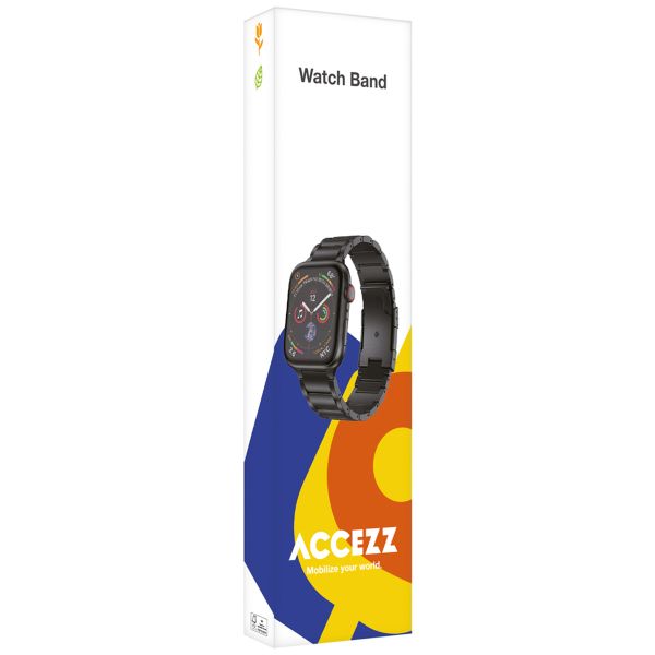 Accezz Steel Band für die Samsung Galaxy Watch 4 / 5 / 6 / 7 - 20 mm - Silber / Schwarz