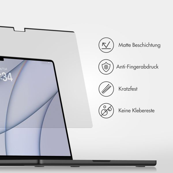 Accezz Magnetische Displayschutzfolie für das MacBook Air 13 Zoll (2018 - 2020) / Pro 13 Zoll (2018 - 2022) - A1932 / A2179 / A2337