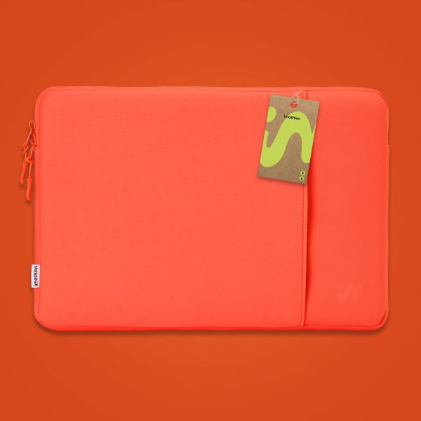 imoshion Laptop Hülle 13 Zoll - Laptop Sleeve mit Fach - Apricot Crush Orange