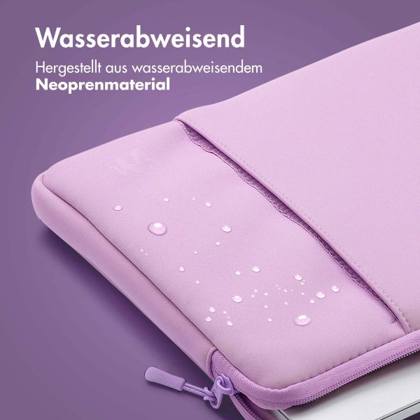 imoshion Laptop Hülle 14 Zoll - Laptop Sleeve mit Fach - Lavender Lilac