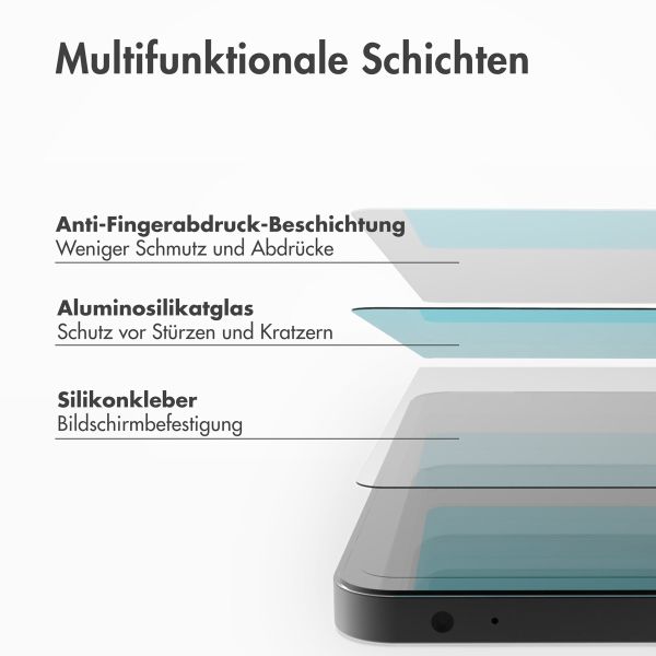 Accezz Schutzfolie aus gehärtetem Glas mit Applikator für das iPad Air 13 Zoll (2024) M2