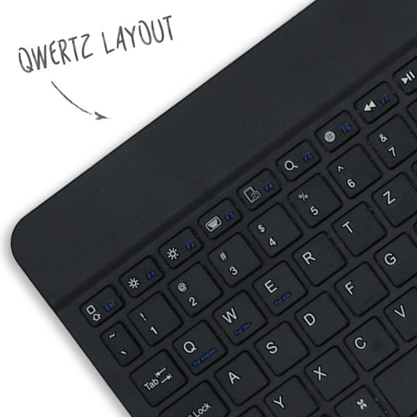 Accezz Accezz QWERTZ Bluetooth Keyboard Klapphülle für das Samsung Galaxy Tab S9 11.0 Zoll - Schwarz