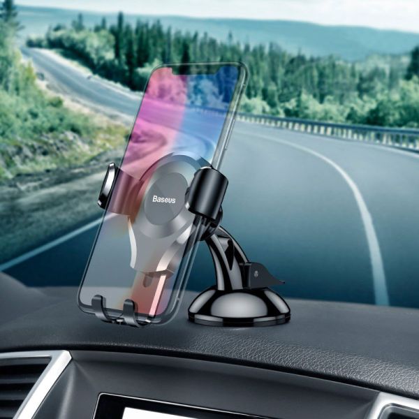 Baseus Osculum Type Gravity Car Mount für das Samsung Galaxy S20 - Handyhalterung für das Auto - Armaturenbrett - Schwarz