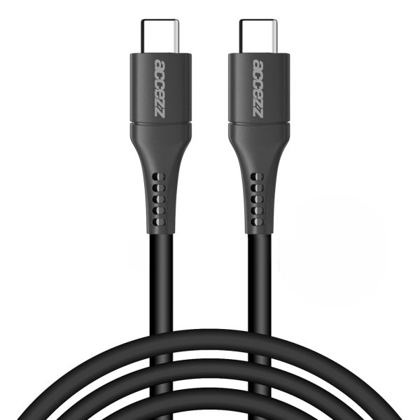 Accezz USB-C auf USB-C-Kabel für das Samsung Galaxy S23 Ultra - 2 m - Schwarz