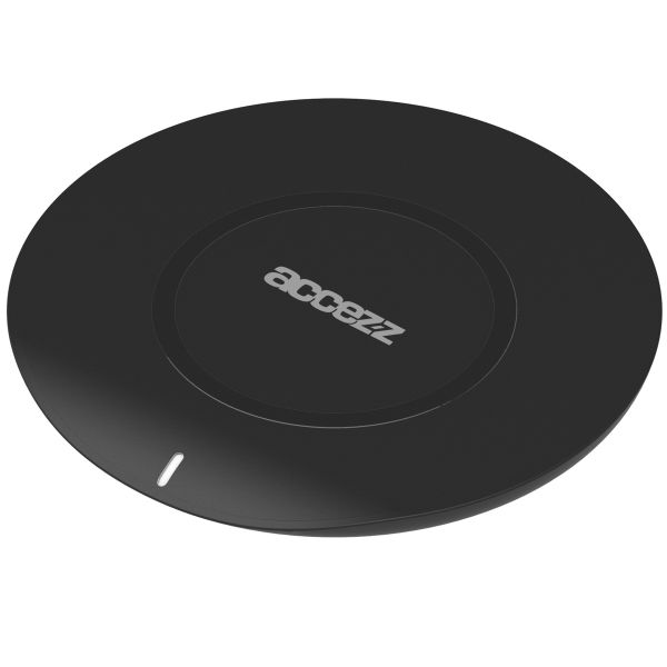 Accezz Qi Soft Touch Wireless Charger für das iPhone 15 - Kabelloses Ladegerät - 10 Watt - Schwarz