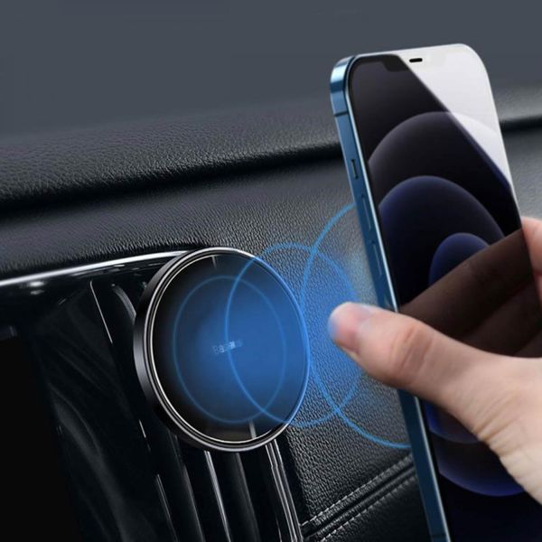 Baseus Radar Magnetic Car Mount für das iPhone 14 Pro - Handyhalterungung Auto - Lüftungsgitter - Armaturenbrett - Magnetisch - Schwarz