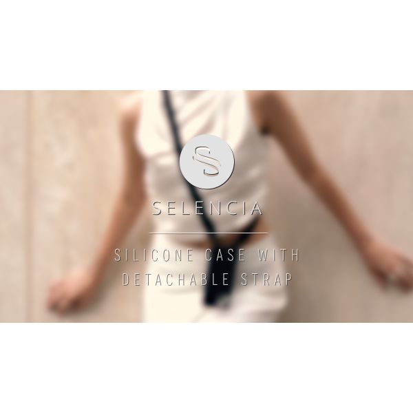 Selencia Silikonhülle mit abnehmbarem Band für das Samsung Galaxy A53 - Schwarz
