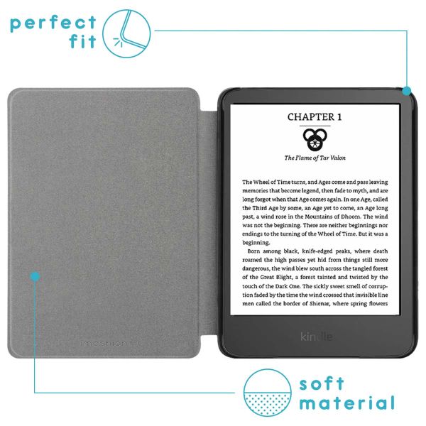 imoshion Slim Hard Case Sleepcover für das Amazon Kindle (2022) 11th gen - Hellblau