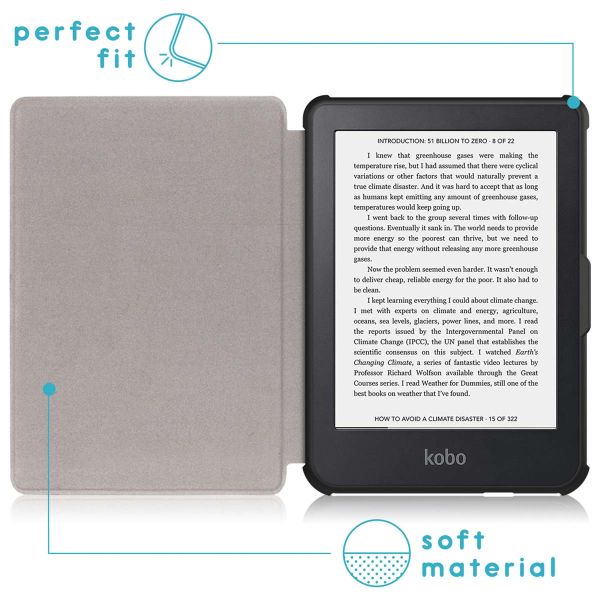 imoshion Slim Soft Case Sleepcover für das Kobo Clara 2E / Tolino Shine 4 - Rot