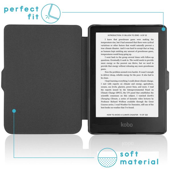 imoshion Slim Hard Case Sleepcover für das Kobo Clara 2E / Tolino Shine 4 - Dunkelblau