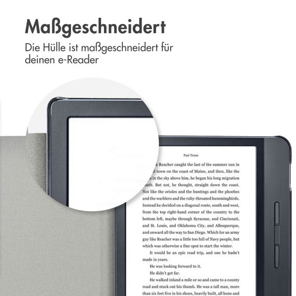 imoshion Canvas Sleepcover Klapphülle mit Stand für das Kobo Libra H2O - Violett