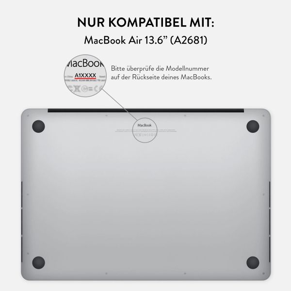 Burga Hardshell Hülle für das MacBook Air 13 Zoll (2022) / Air 13 Zoll (2024) M3 chip - A2681 / A3113 - Player