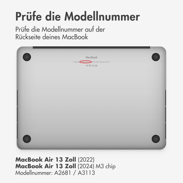 imoshion Hard Cover für das MacBook Air 13 Zoll (2022) / Air 13 Zoll (2024) M3 chip - A2681 / A3113 - Lavender Lilac