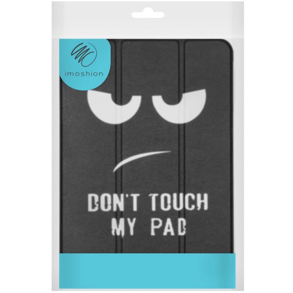 iMoshion Design Trifold Klapphülle für das iPad Pro 13 (2024) M4 - Don't touch