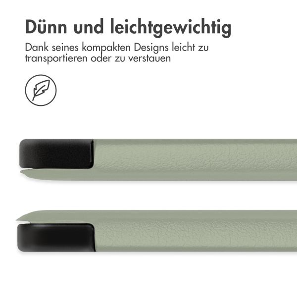 imoshion Design Trifold Klapphülle für das iPad 9 (2021) 10.2 Zoll / iPad 8 (2020) 10.2 Zoll / iPad 7 (2019) 10.2 Zoll - Floral Green