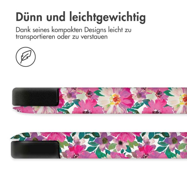 iMoshion Design Trifold Klapphülle für das iPad Pro 11 (2024) M4 - Floral Watercolor