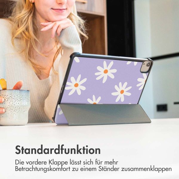 imoshion Design Trifold Klapphülle für das iPad 10 (2022) 10.9 Zoll - Flowers Distance