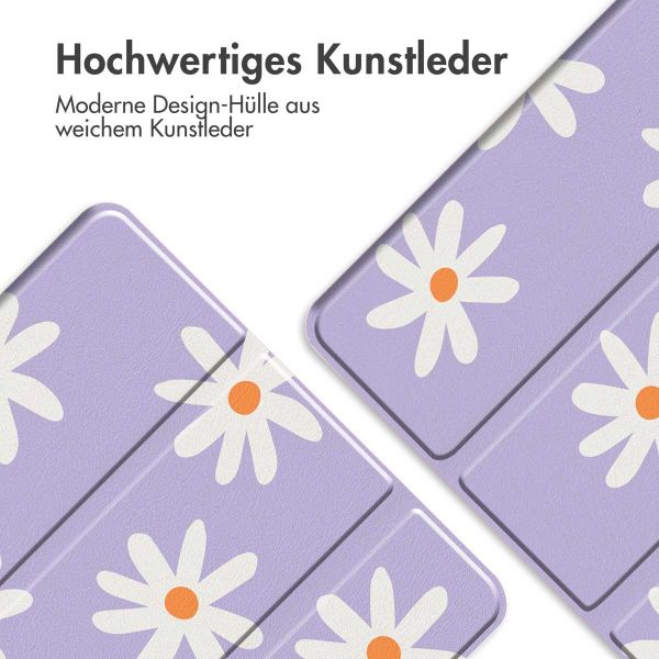 imoshion Design Trifold Klapphülle für das iPad 10 (2022) 10.9 Zoll - Flowers Distance