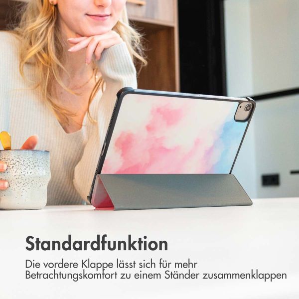 imoshion Design Trifold Klapphülle für das iPad 9 (2021) 10.2 Zoll / iPad 8 (2020) 10.2 Zoll / iPad 7 (2019) 10.2 Zoll - Sky