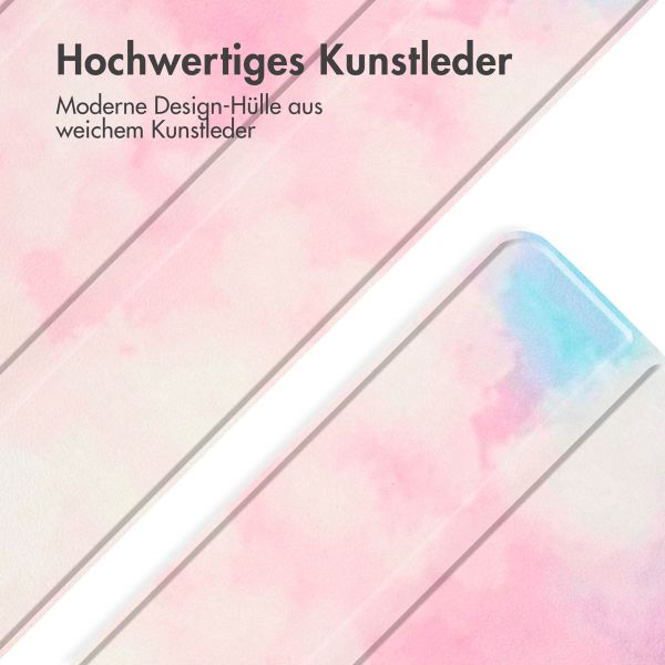 imoshion Design Trifold Klapphülle für das iPad 9 (2021) 10.2 Zoll / iPad 8 (2020) 10.2 Zoll / iPad 7 (2019) 10.2 Zoll - Sky